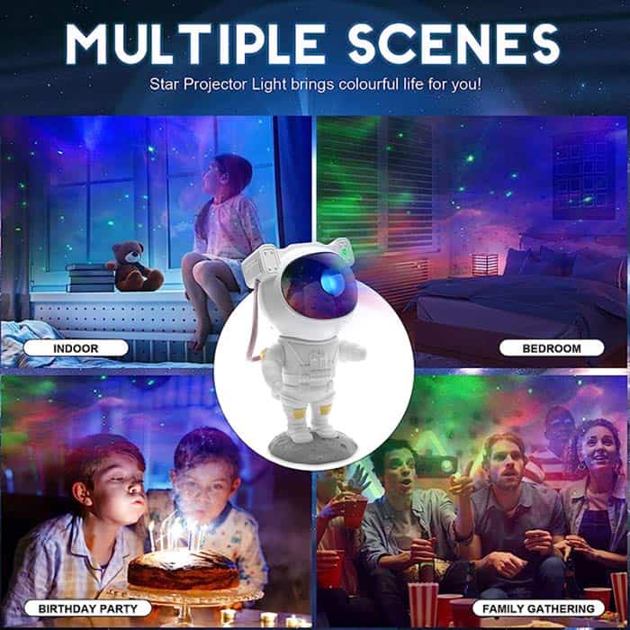 Нощен проектор с галактически ефект и LED светлина🎈🆘 50 % Запазете